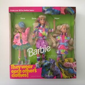 Barbie Sharin' Sisters Gift Set #10143 1992 NRFB Barbie Skipper Stacie